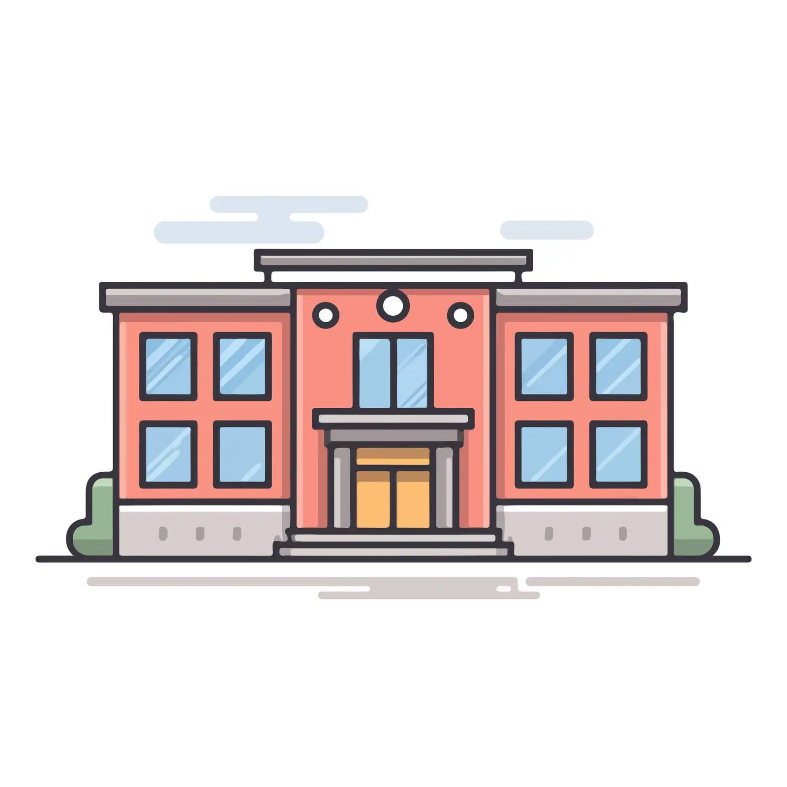 School Building Icon — free download from Dotvec