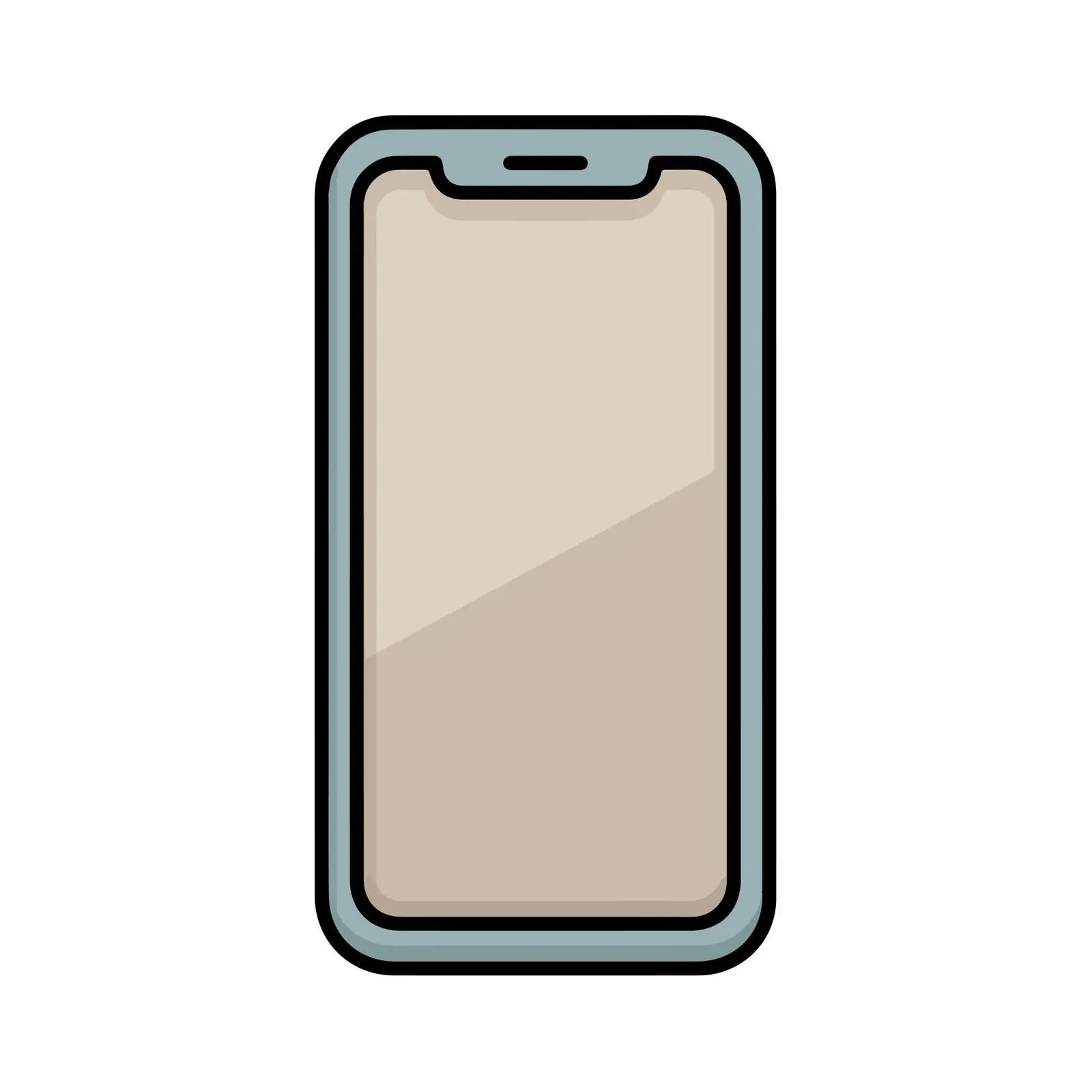 Smartphone Outline Icon — free download from Dotvec