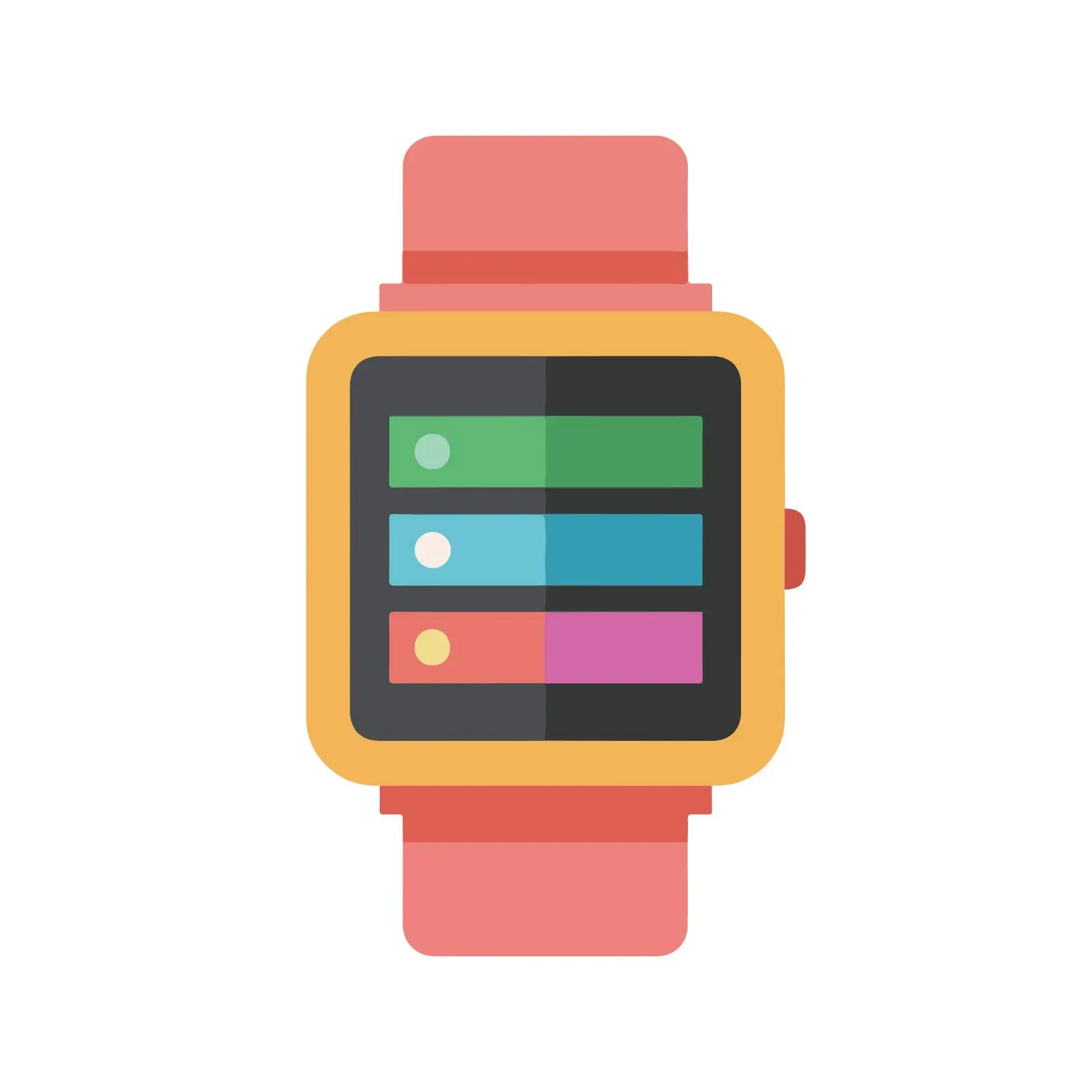 Colorful Smartwatch Icon — free download from Dotvec
