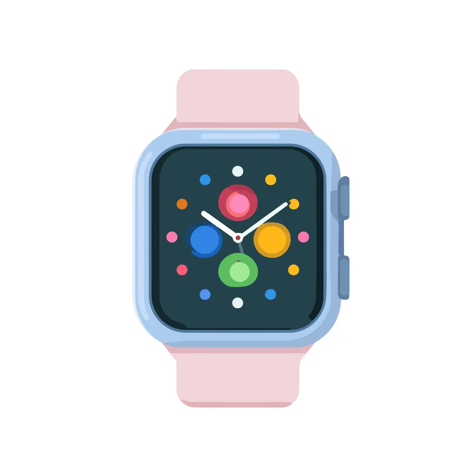 Smartwatch Icon in Flat Vector Style — free download from Dotvec