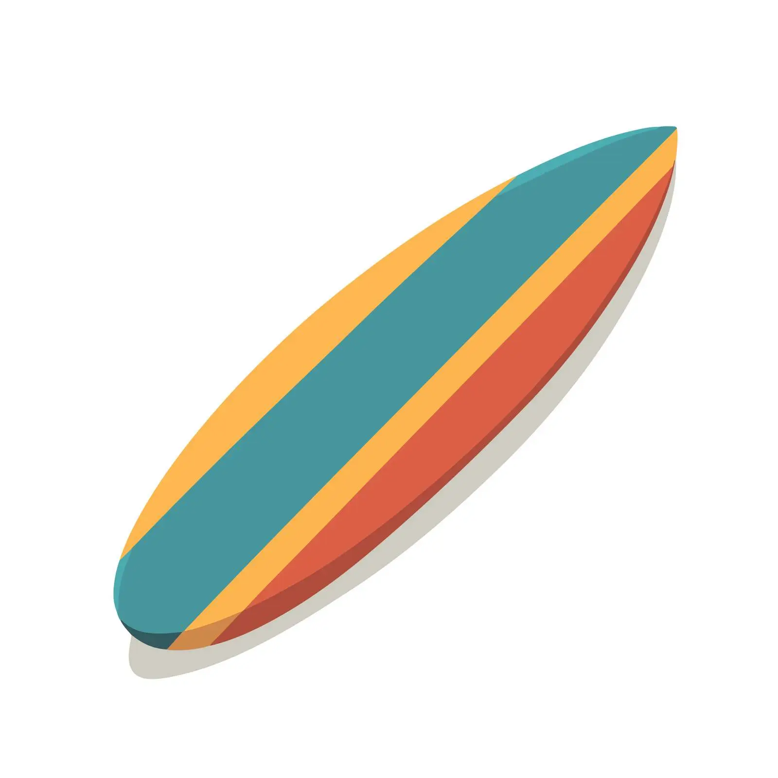 Minimal Surfboard Icon — free download from Dotvec