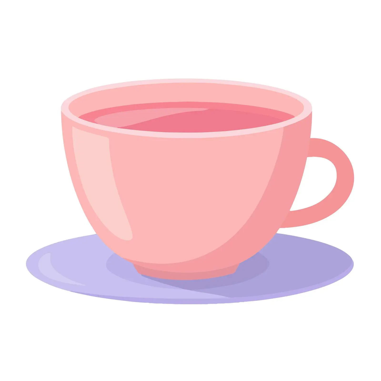 Tea Cup Flat Vector Icon — free download from Dotvec