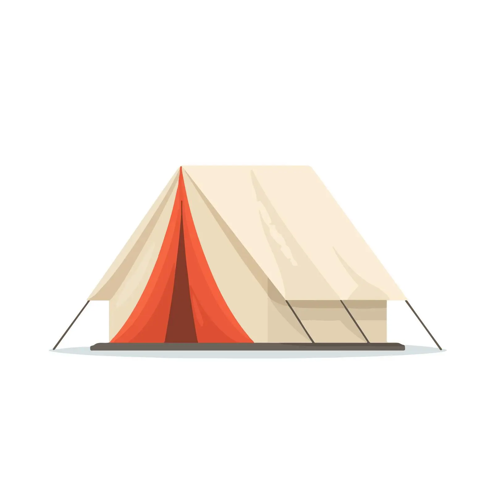 Flat Tent Icon — free download from Dotvec