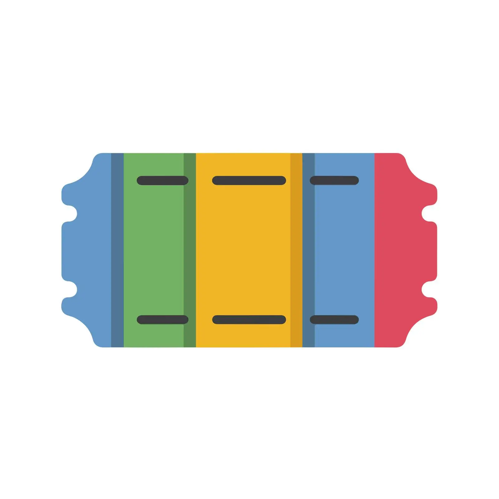 Colorful Ticket Icon — free download from Dotvec