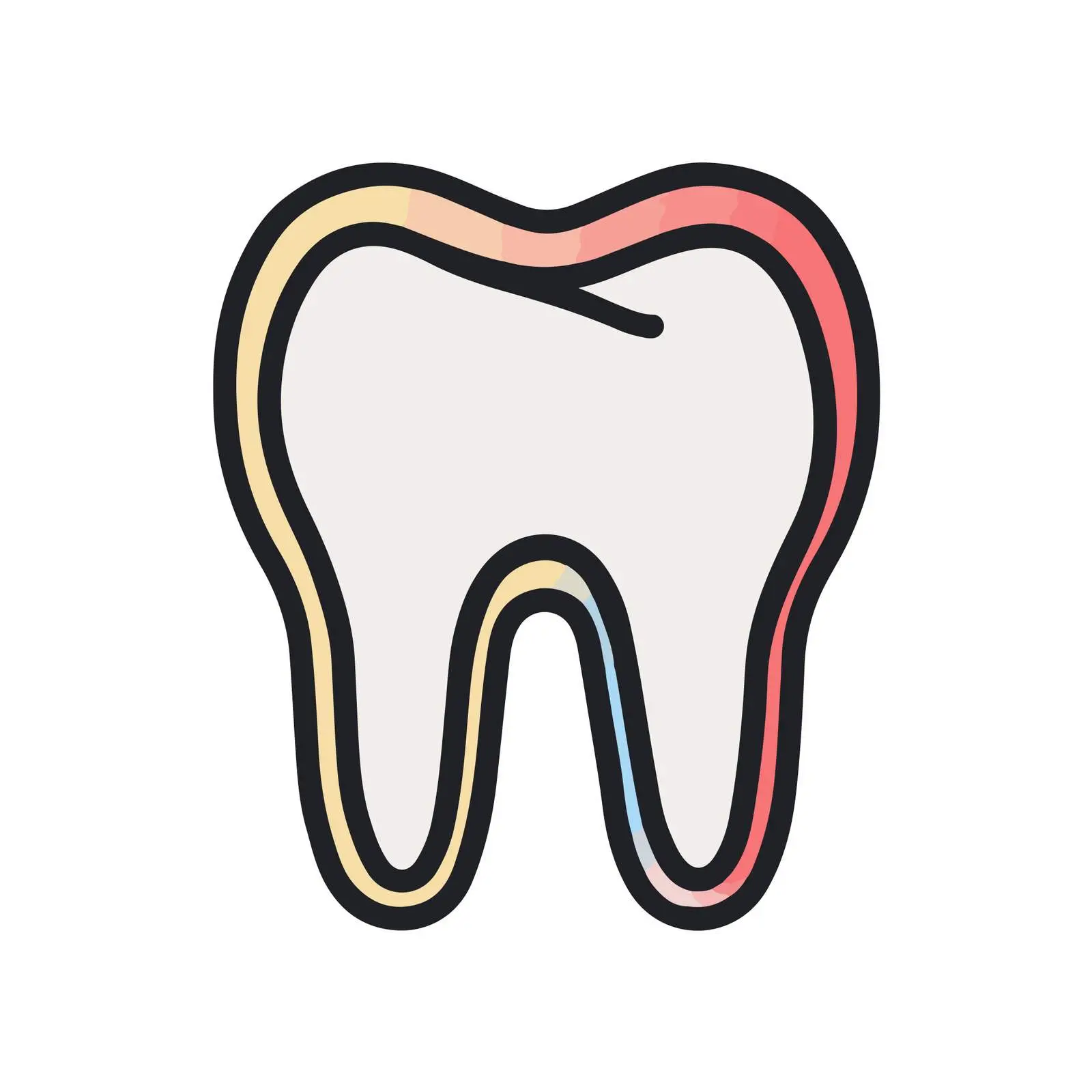 Dental Tooth Icon for Design Projects — free download from Dotvec