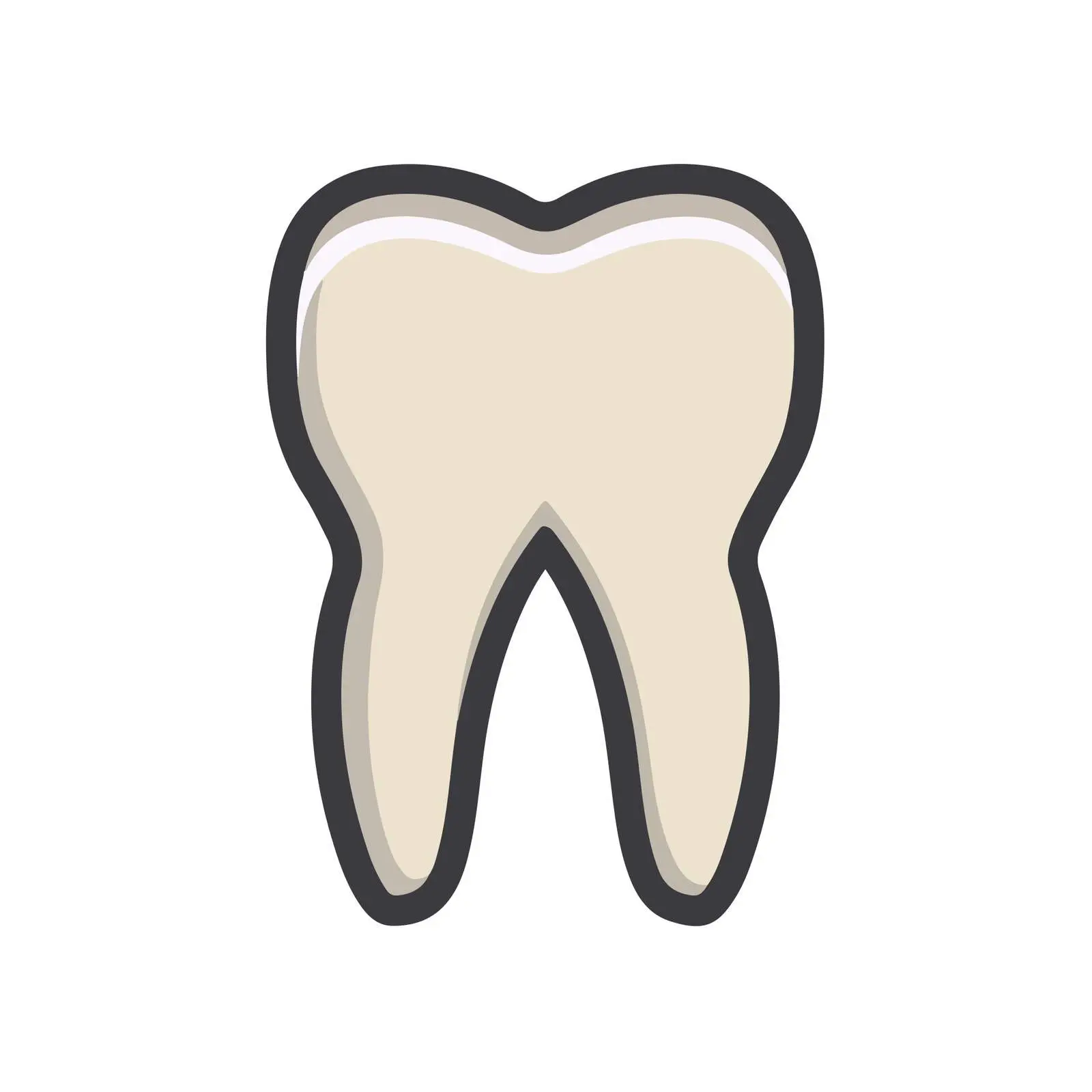 Dental Outline Icon — free download from Dotvec