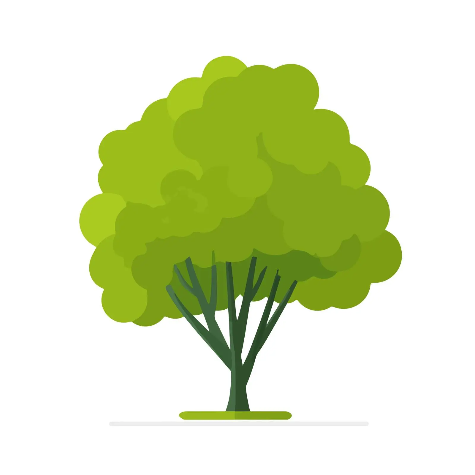 Vector Tree Icon Flat Object — free download from Dotvec