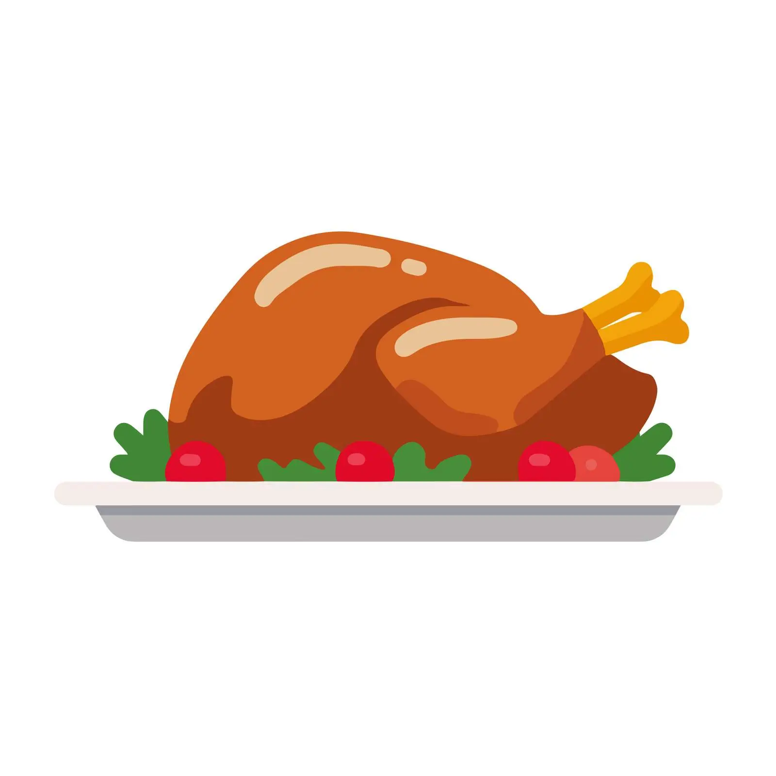 Turkey Roast Flat Vector Icon — free download from Dotvec