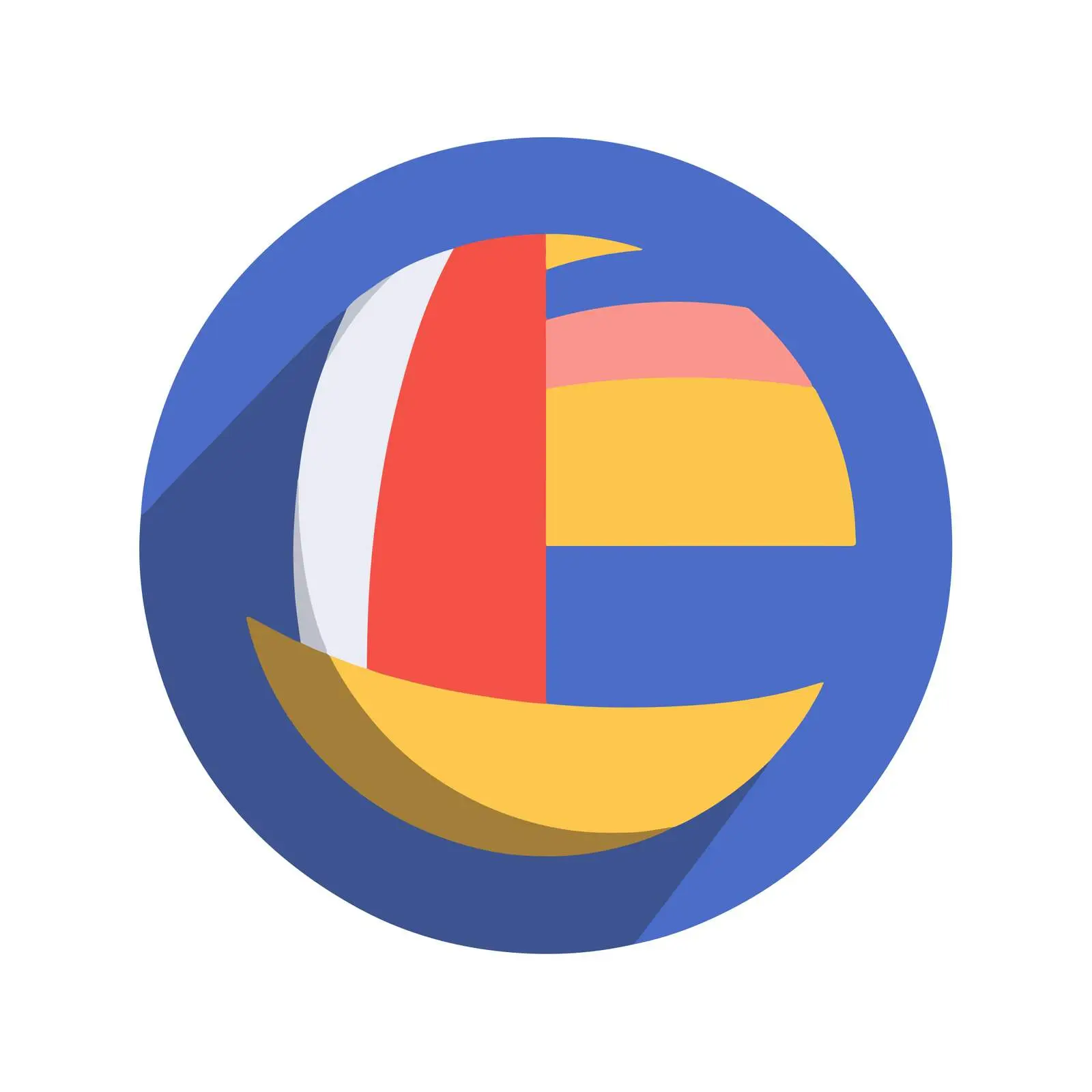 Colorful Volleyball Icon — free download from Dotvec