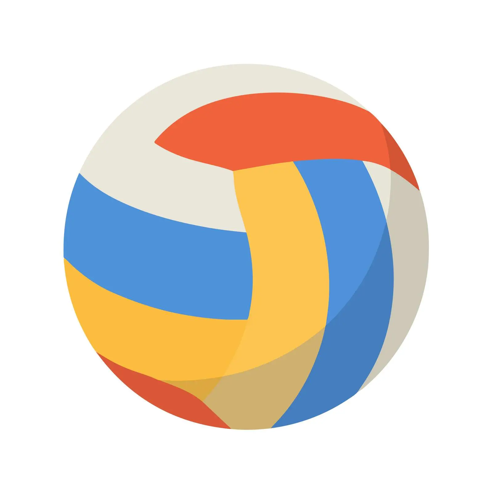 Volleyball Icon Flat Vector Style — free download from Dotvec