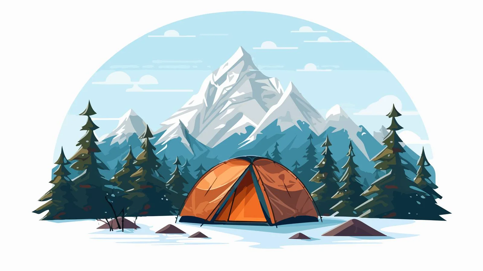Outdoor Camping Adventure Scene — free download from Dotvec