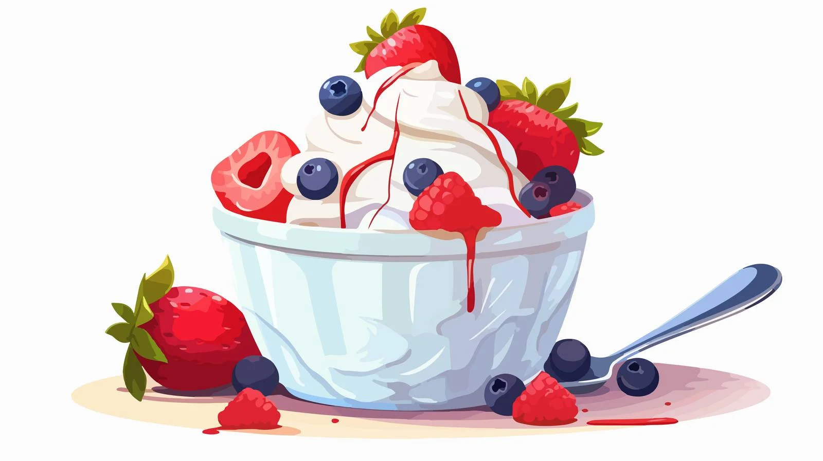 Whimsical Yogurt Cartoon Character Illustration — free download from Dotvec