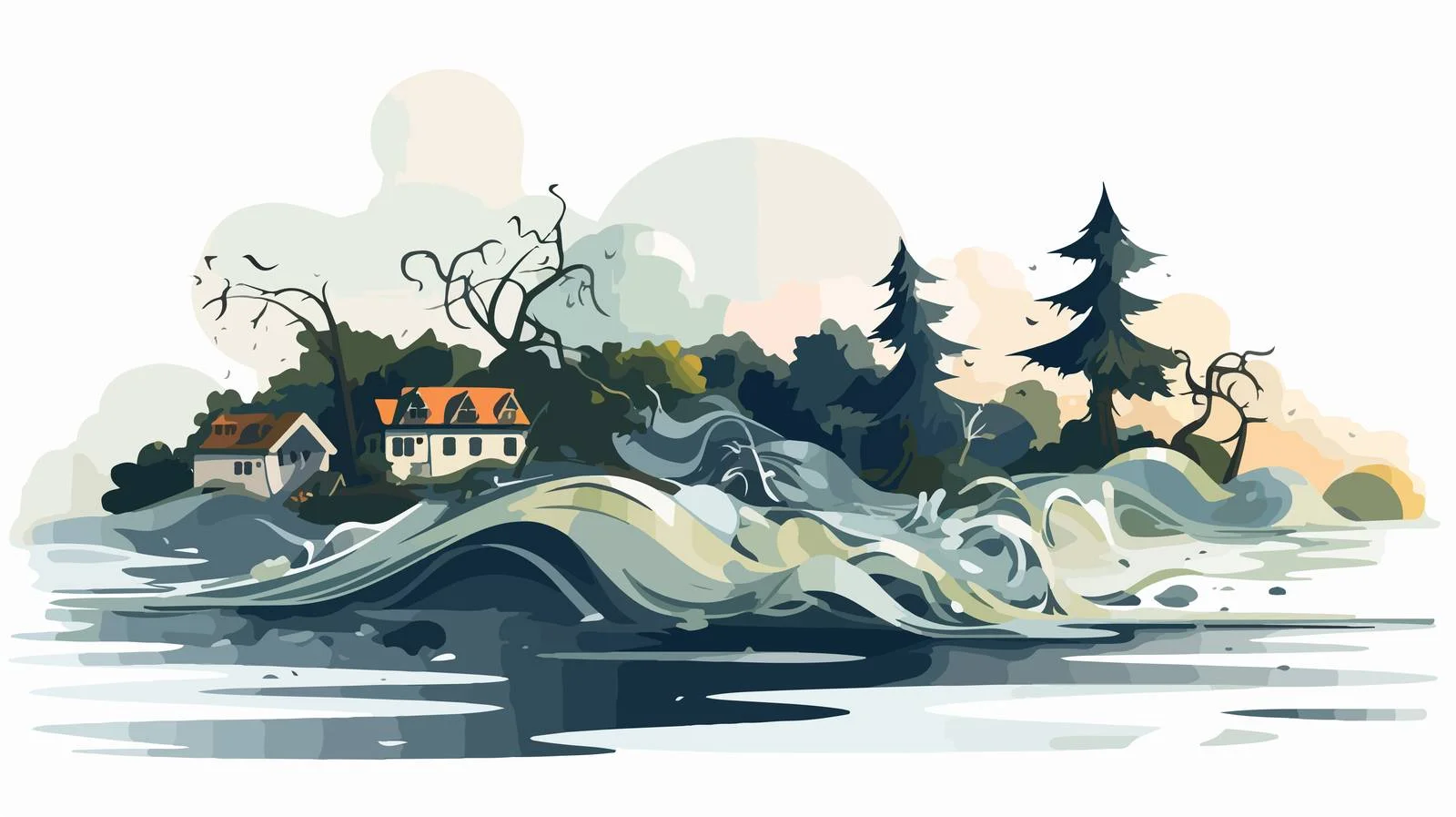 Devastating Tsunami Hits Coastal Area — free download from Dotvec