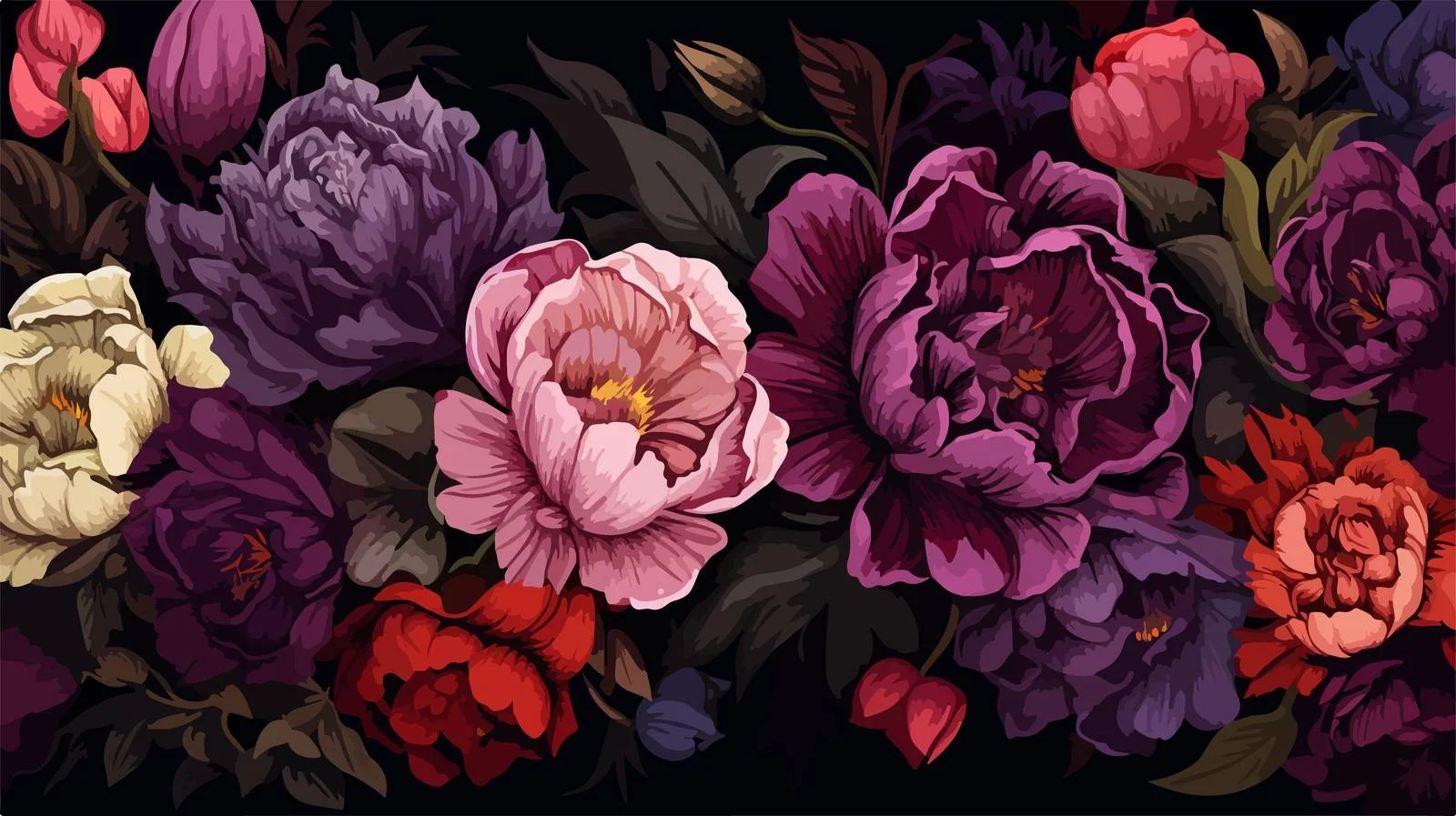 Exquisite Flower-filled Background with Blossoms — free download from Dotvec