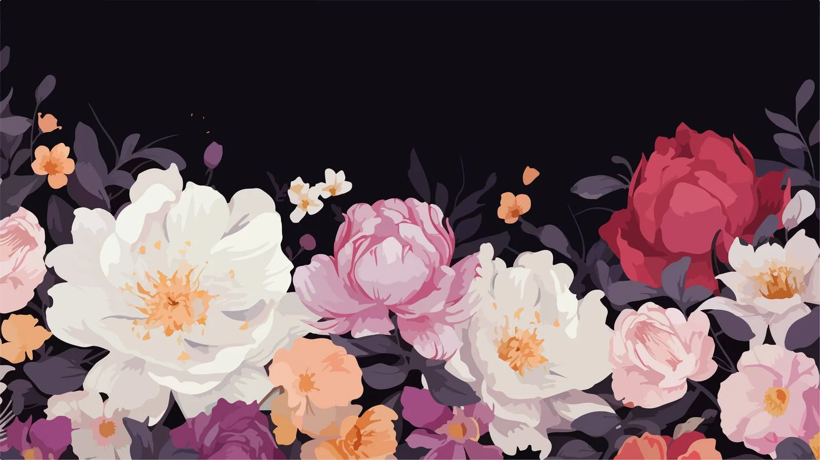 Elegant Blooming Floral Backdrop Design — free download from Dotvec