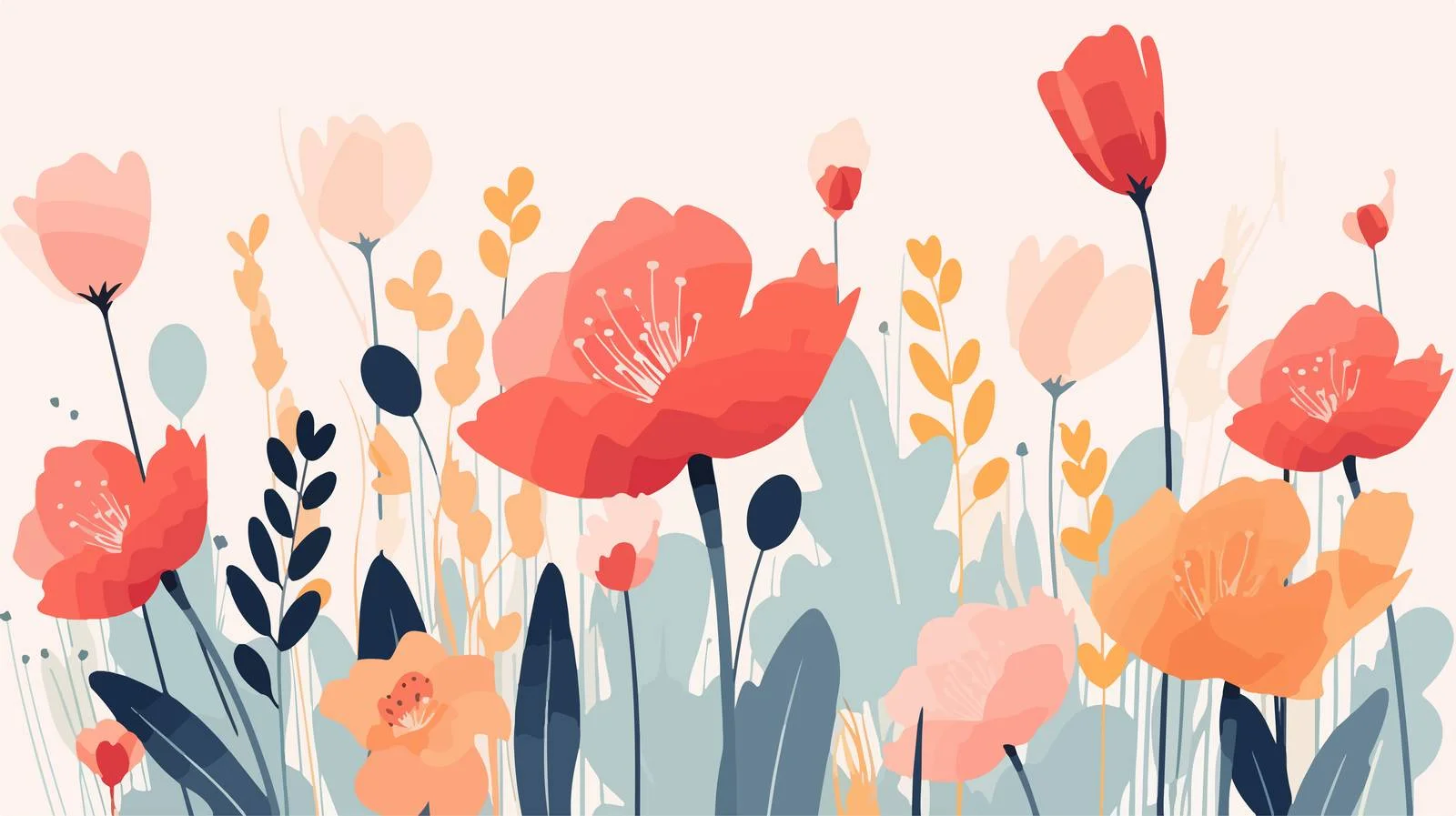 Vibrant Summer Flower Abstract Floral Background — free download from Dotvec