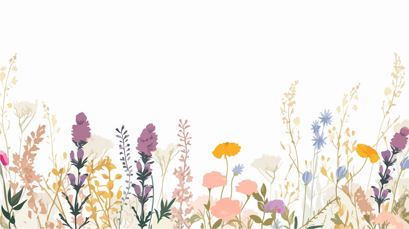 Elegant Thank You Card with Wild Herbs — free download from Dotvec