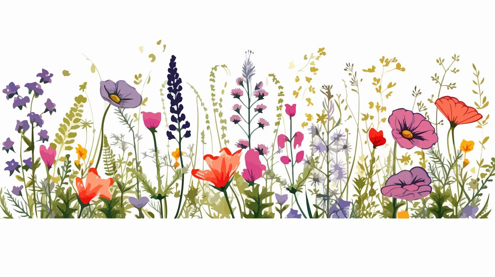 Botanical square frame with floral border — free download from Dotvec