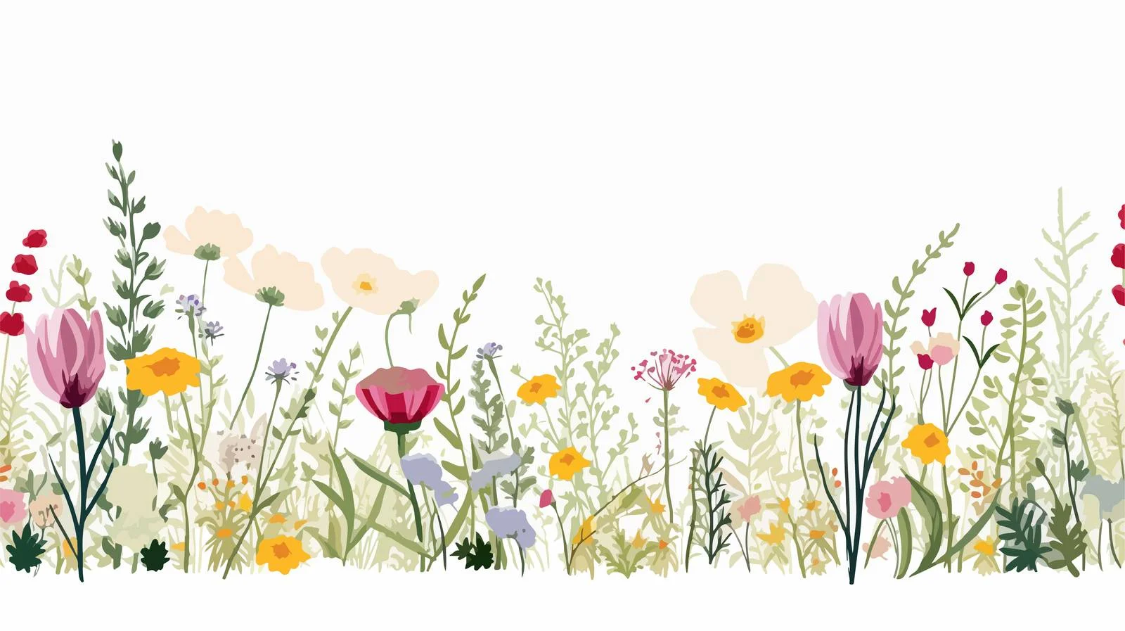 Botanical Square Floral Border Card Design — free download from Dotvec