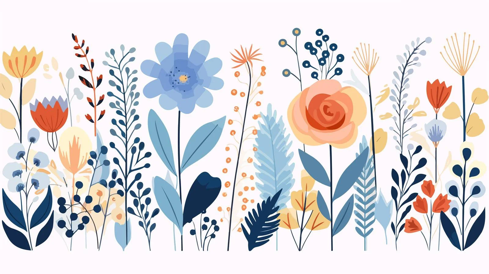 Elegant Abstract Floral Greeting Card Design — free download from Dotvec