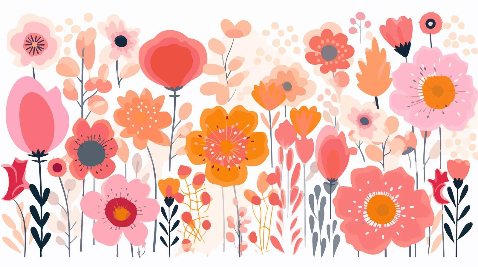 Elegant Floral Background Design Fancy Flowers — free download from Dotvec