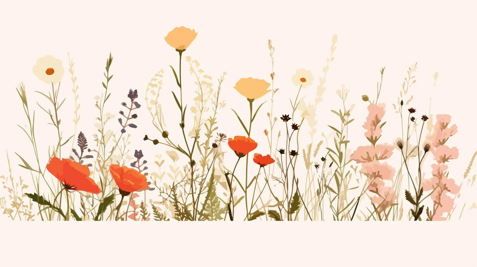 Exquisite Summer Floral Card Design — free download from Dotvec