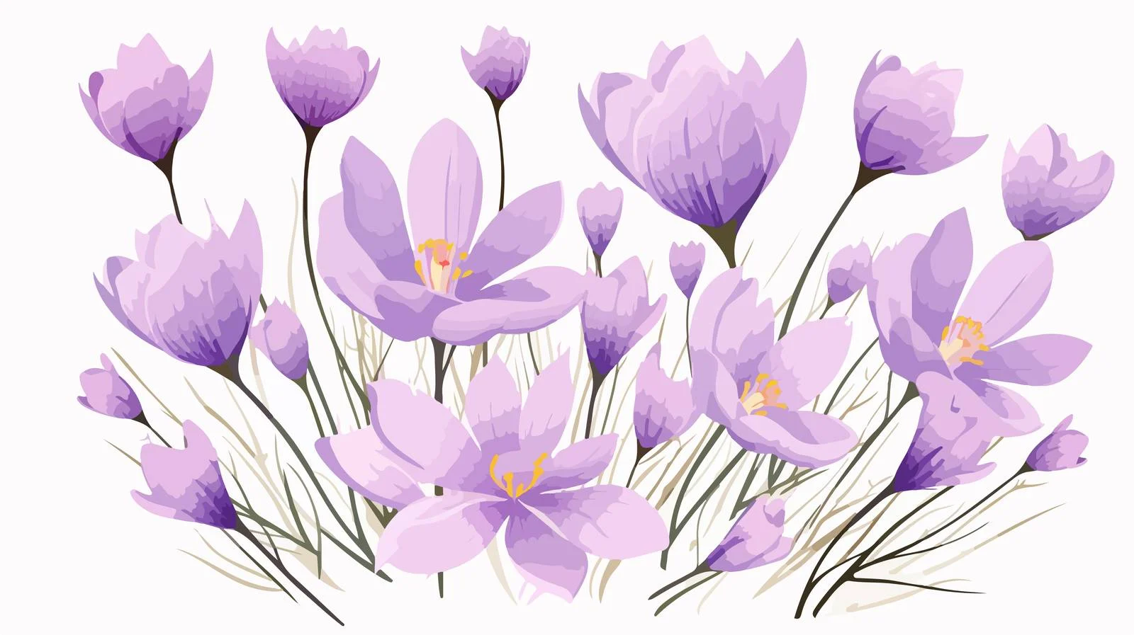 Elegant Spring Floral Greeting Card Design — free download from Dotvec