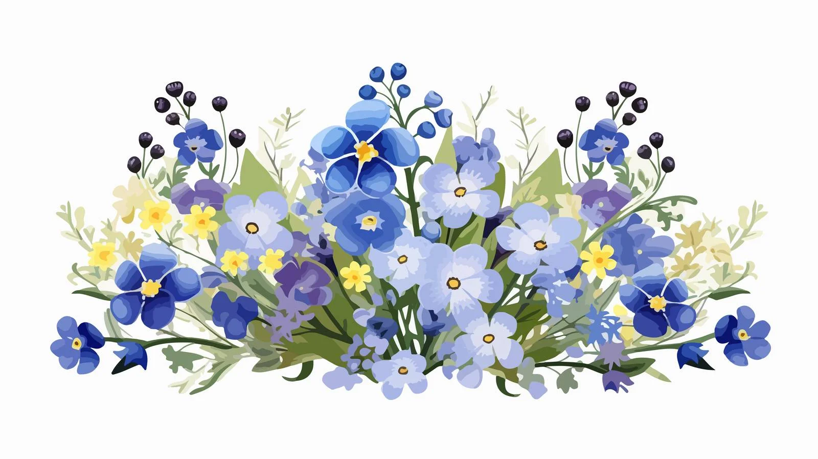 Elegant Spring Floral Botanical Greeting Card — free download from Dotvec