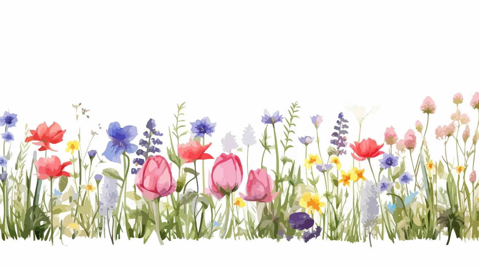 Elegant Spring Floral Decor on Horizontal Backdrop — free download from Dotvec