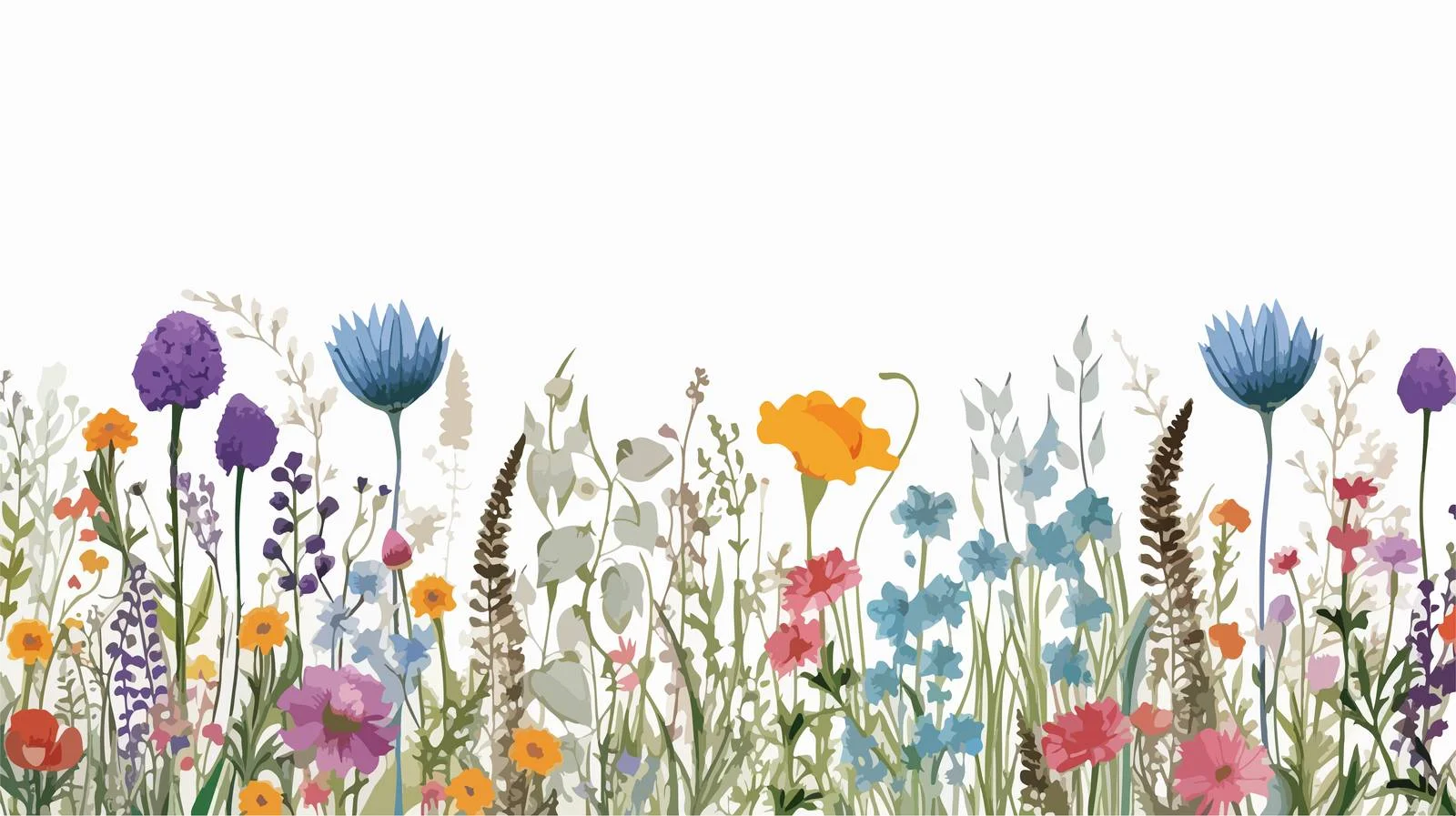 Elegant Spring Floral Horizontal Backdrop Design — free download from Dotvec