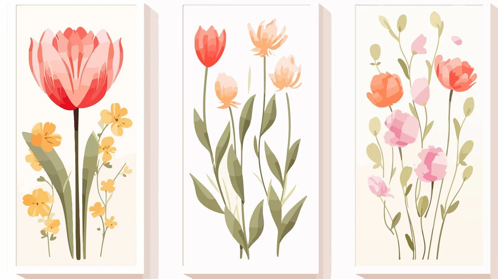 Elegant Spring Floral Interior Poster Design — free download from Dotvec