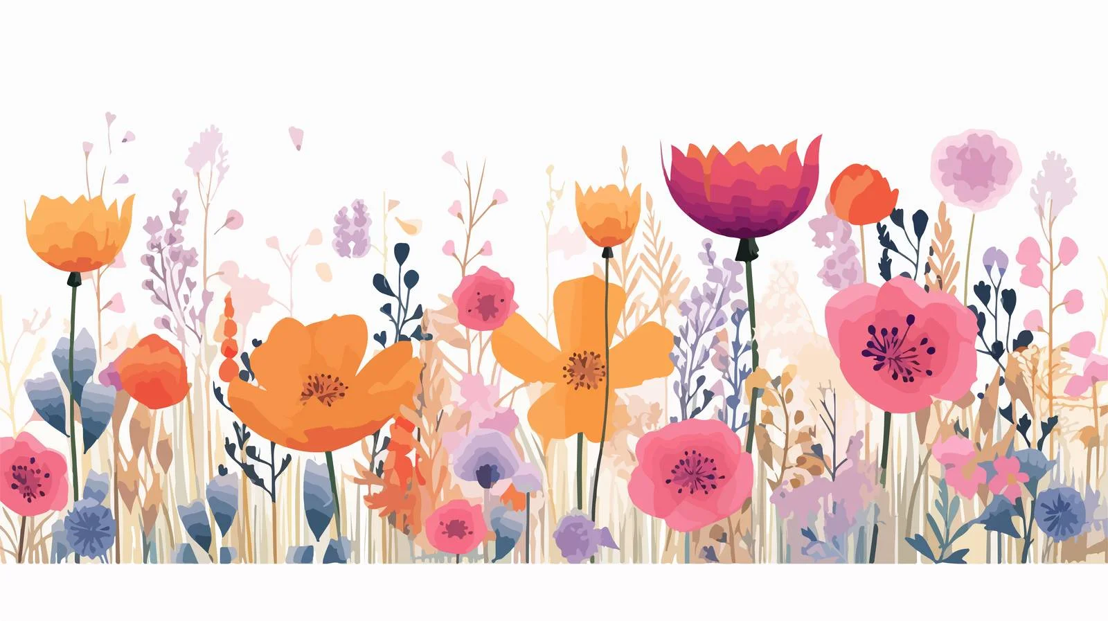 Elegant Blooming Floral Nature Banner Design — free download from Dotvec