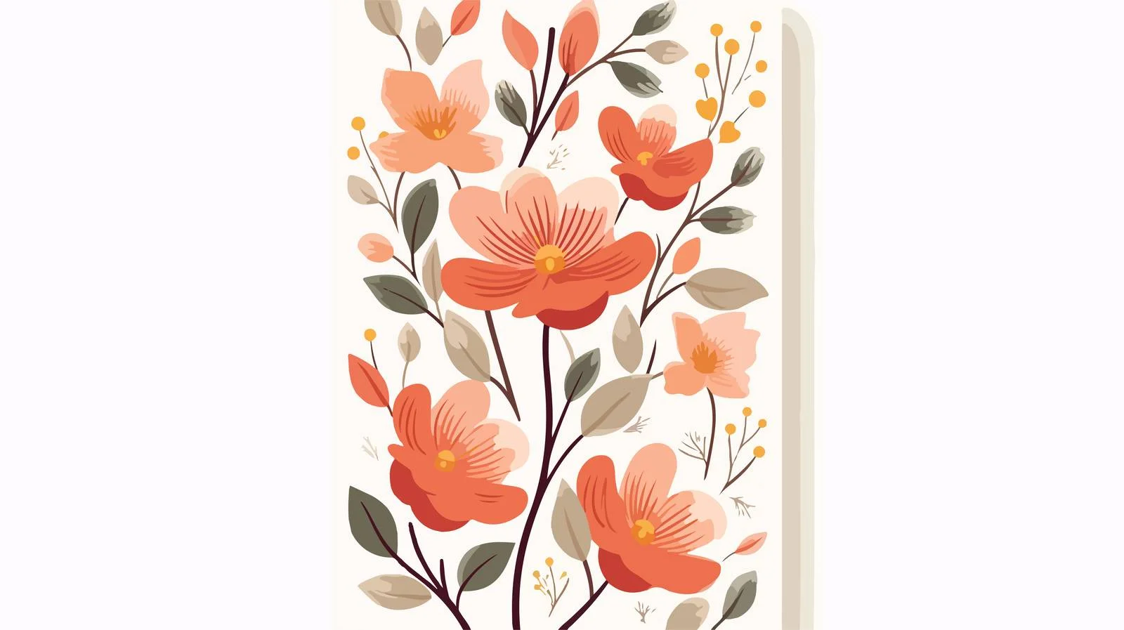 Elegant Floral Art Card. Contemporary Botanical Design — free download from Dotvec