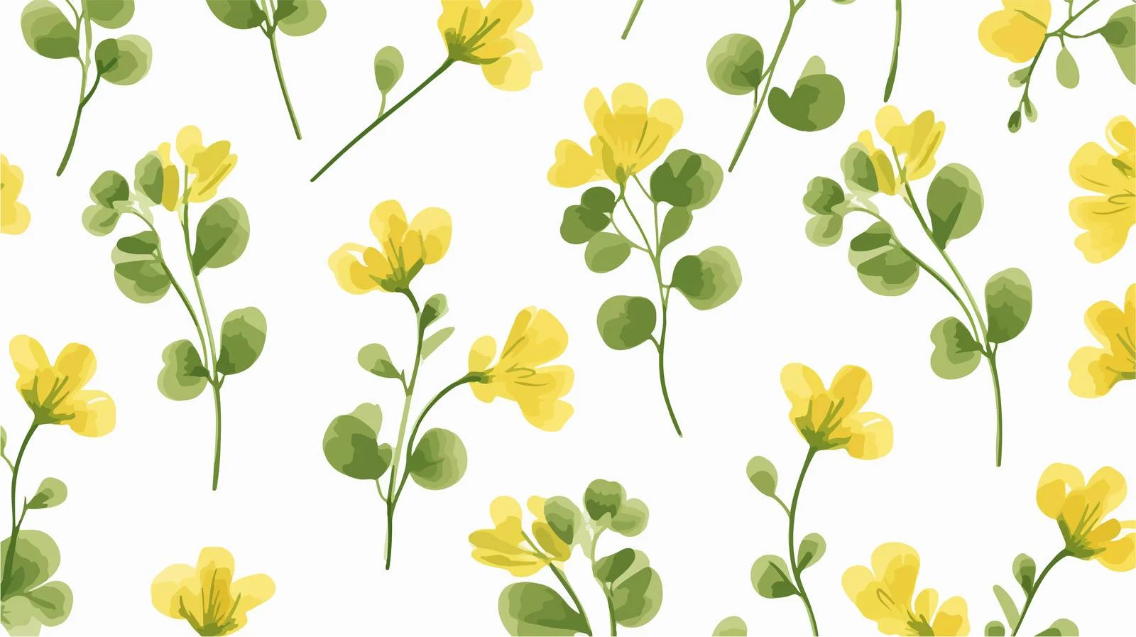 Elegant Flowering Fenugreek Plant Seamless Pattern — free download from Dotvec