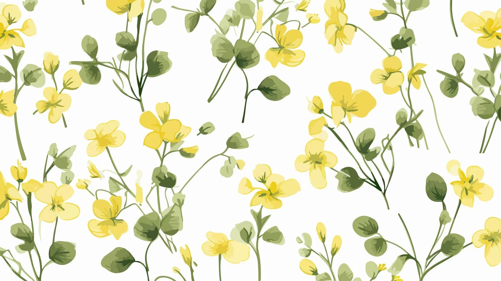 Elegant Fenugreek Flower Seamless Pattern — free download from Dotvec