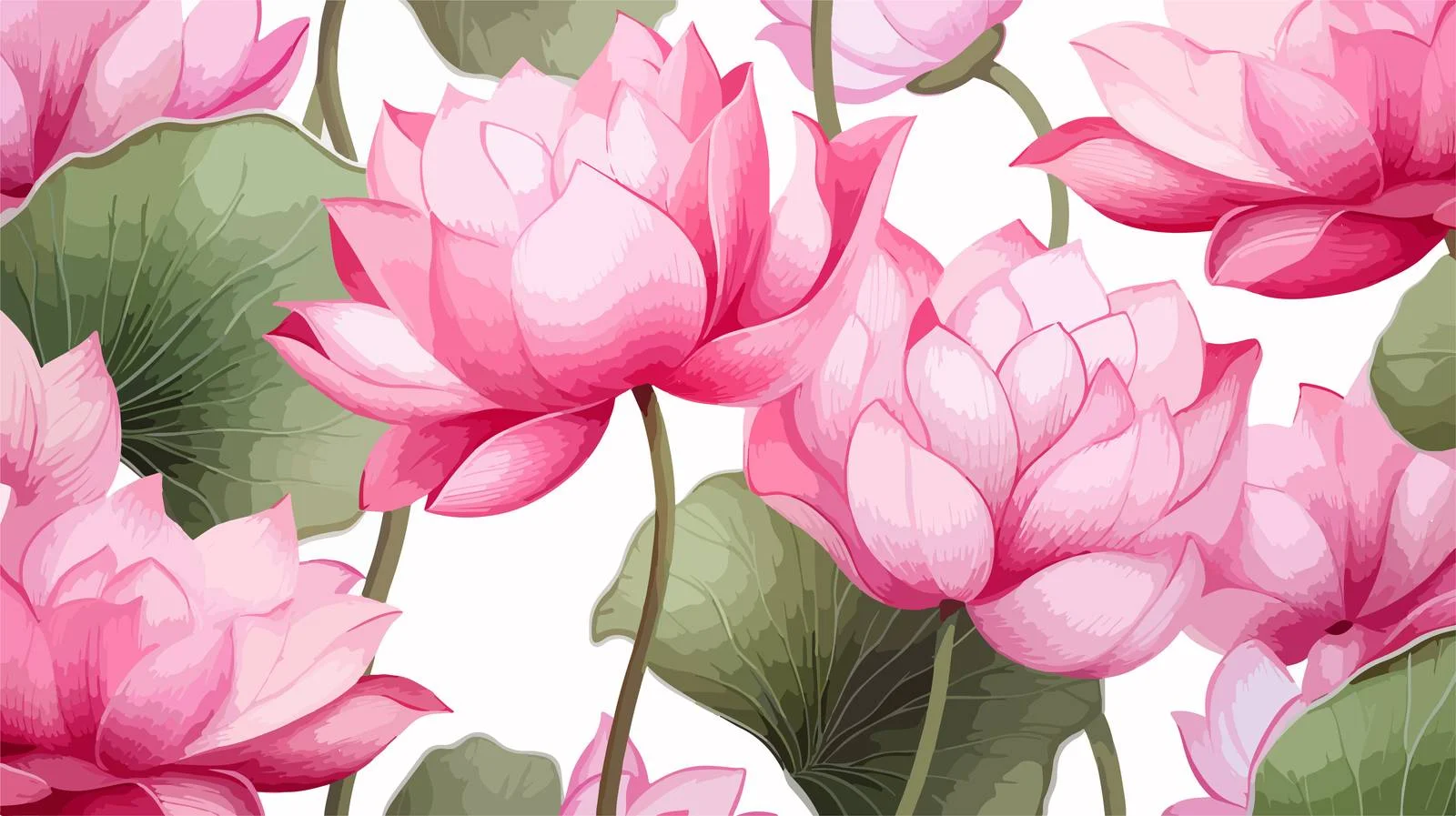 Elegant Pink Floral Seamless Pattern Blooms — free download from Dotvec