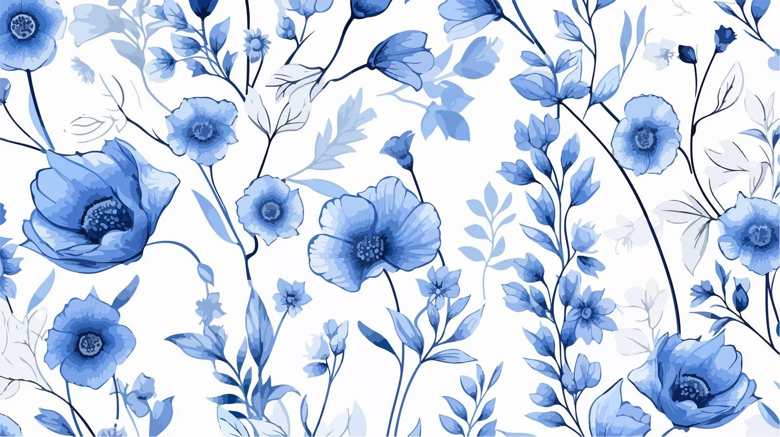 Elegant Blooming Garden Seamless Floral Pattern — free download from Dotvec