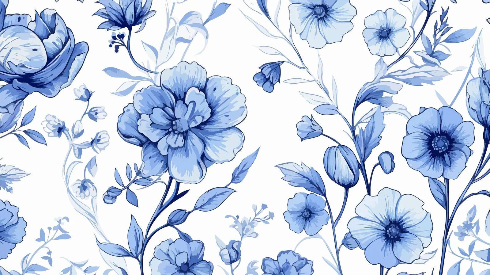 Elegant Blooming Garden Floral Seamless Pattern — free download from Dotvec