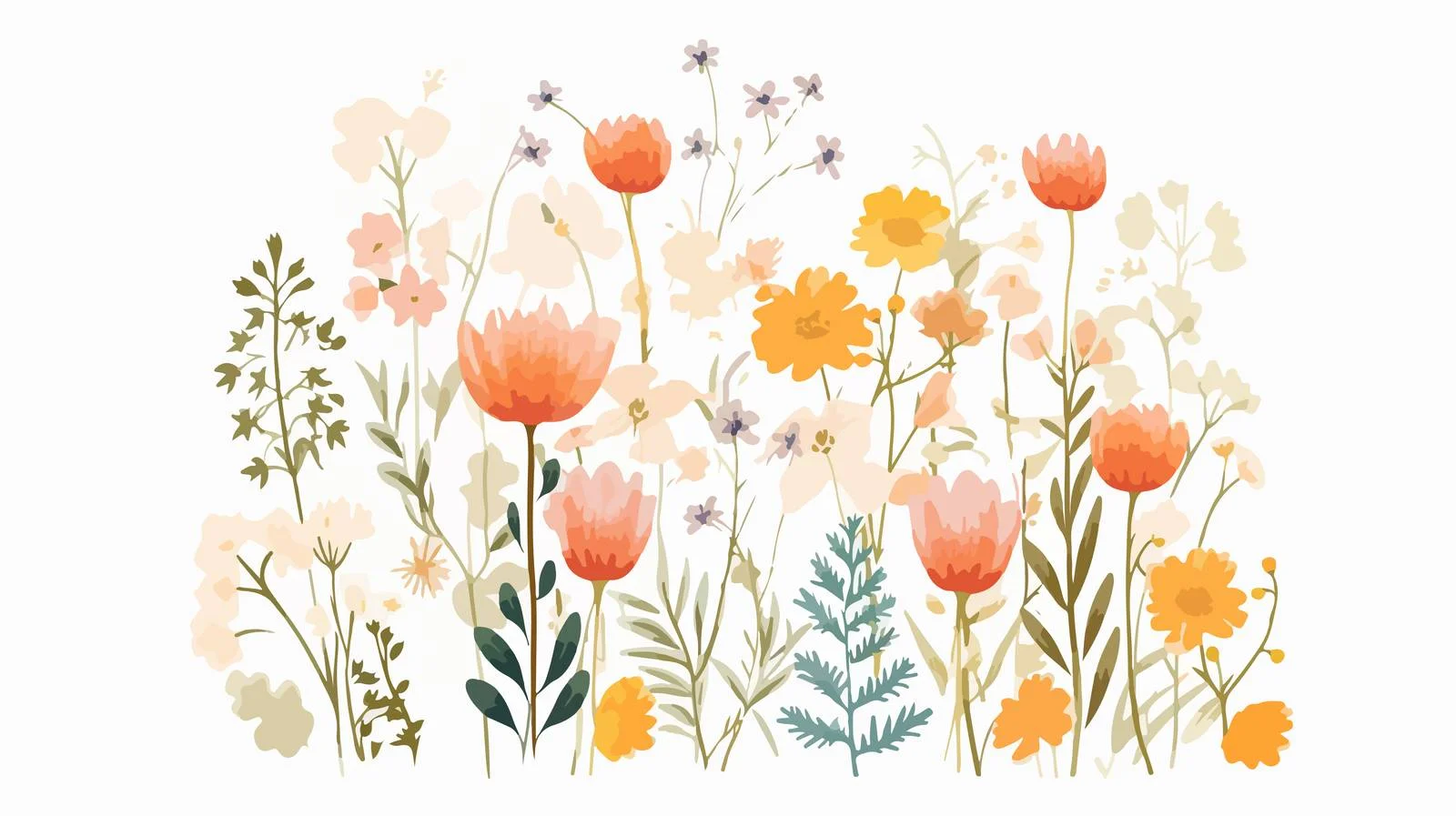 Elegant Botanical Greeting Card Design — free download from Dotvec