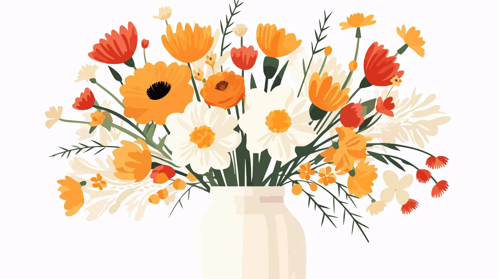 Elegant Floral Abstract Wall Art Poster — free download from Dotvec