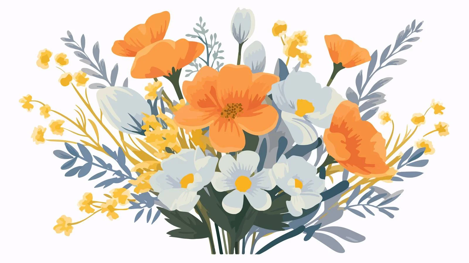Elegant Spring Flower Arrangement in Field — free download from Dotvec