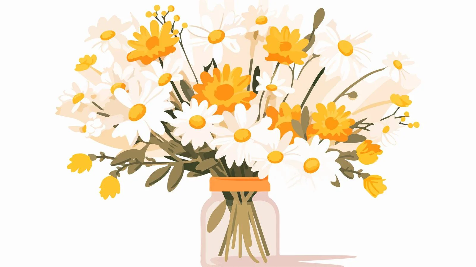 Elegant Flower Bouquet in Vase Display — free download from Dotvec