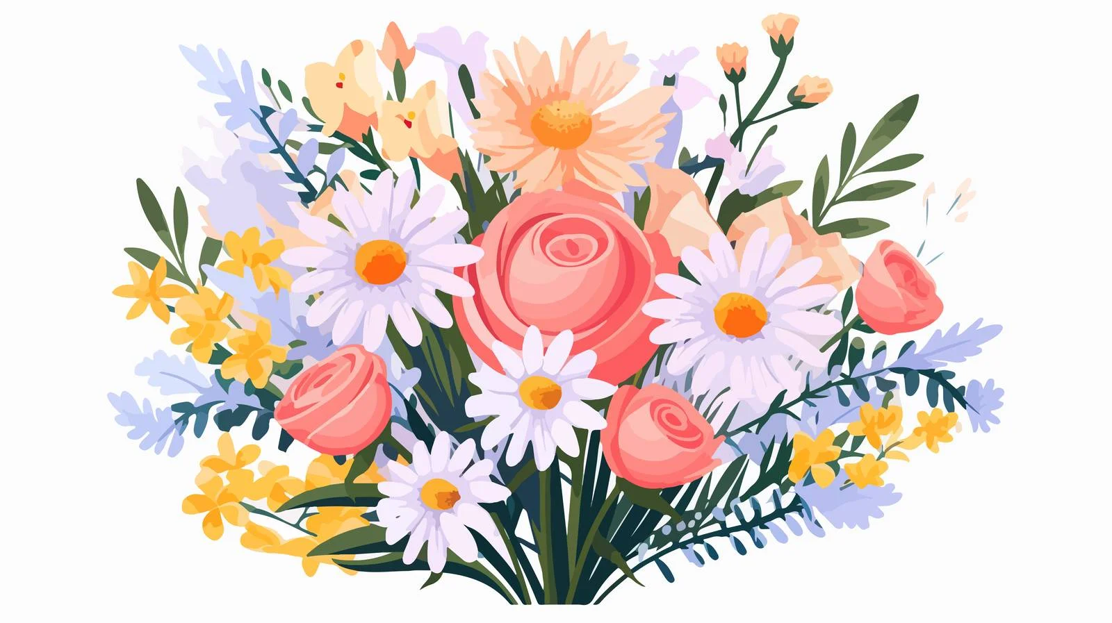 Elegant Blossomed Floral Arrangement in Spring — free download from Dotvec