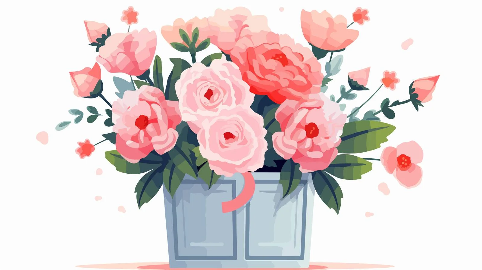 Elegant Floral Arrangement in Paper Wrap — free download from Dotvec