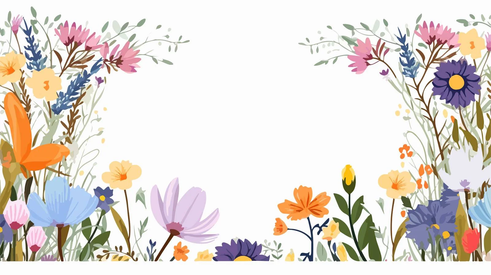 Elegant Floral Square Frame for Card Design — free download from Dotvec