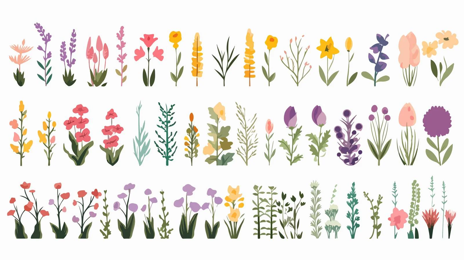 Elegant Floral Borders for Flower Cards — free download from Dotvec