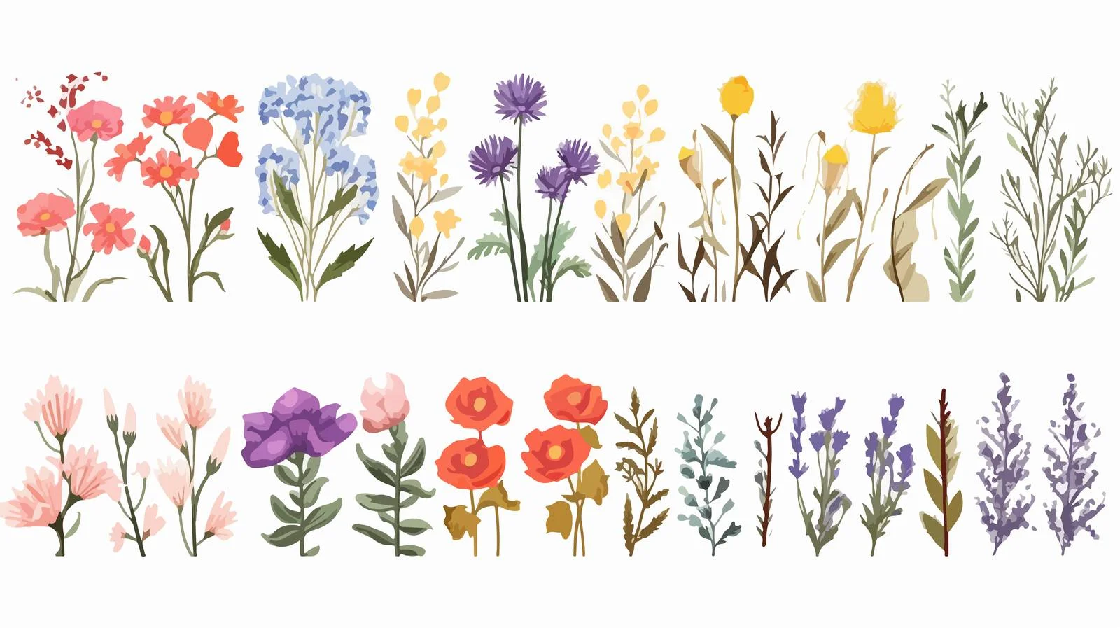 Elegant Floral Border Banner Cards Collection — free download from Dotvec