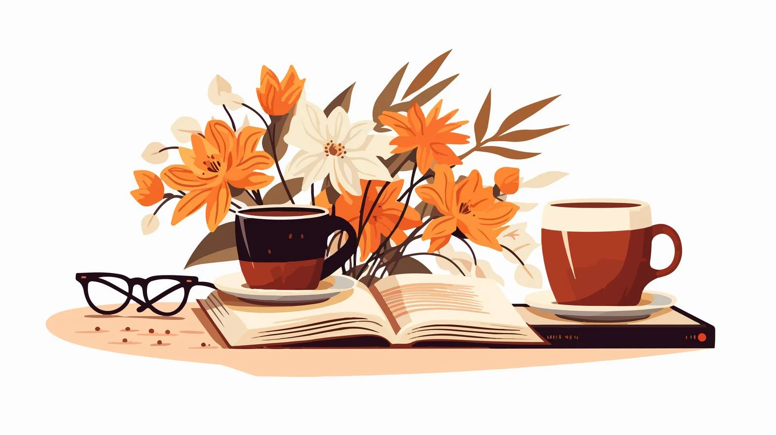 Elegant Flower Scrapbooking Vector Design — free download from Dotvec