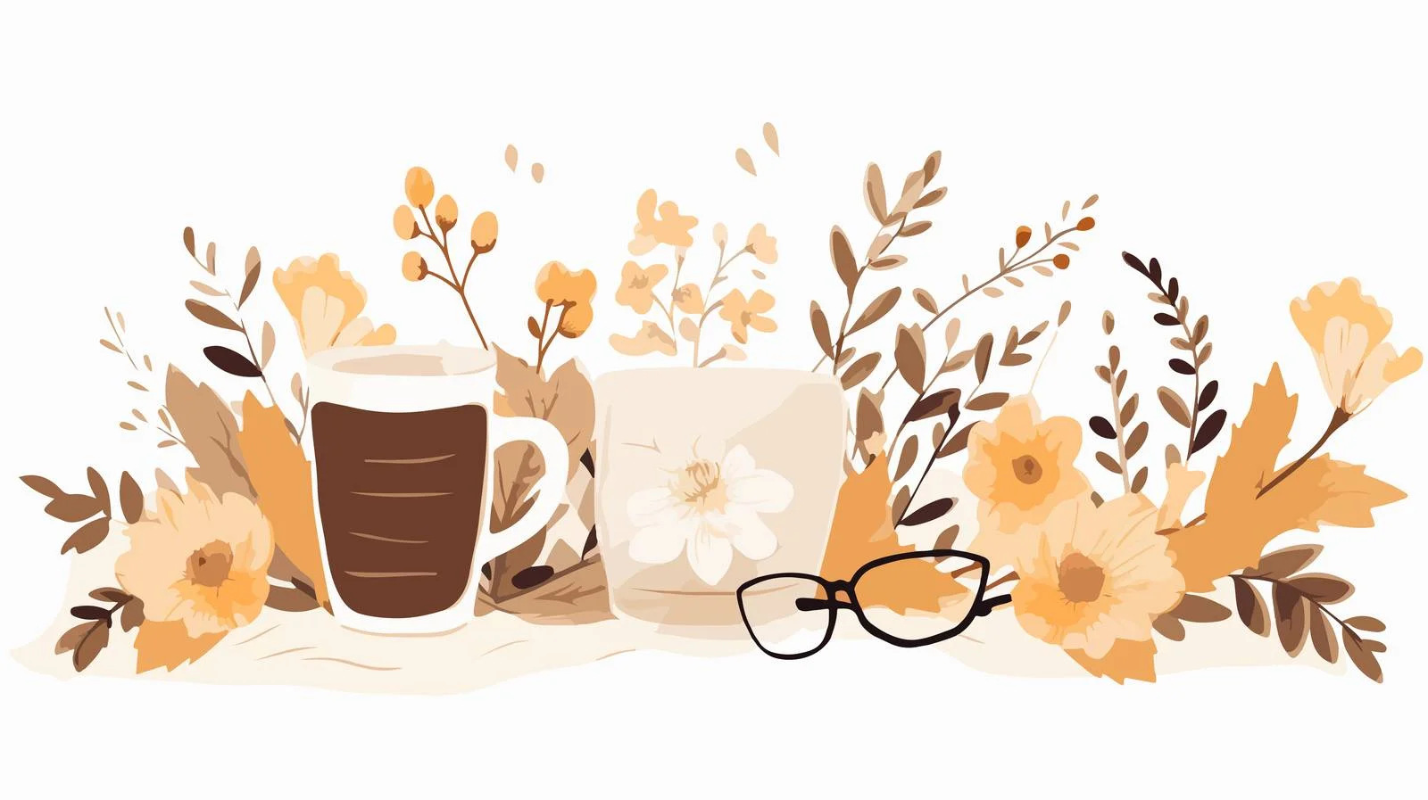 Elegant Floral Scrapbooking Vector Design — free download from Dotvec