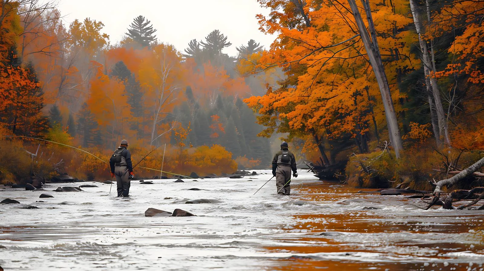 Trout fishing on Brule River – free fishermen image from Dotvec